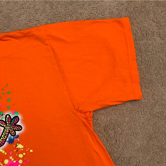 Barcelona Graphic T-Shirt Adult Size XL Orange Mosaic Gecko - Picture 6 of 9